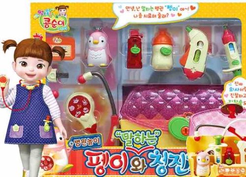 콩순이 말하는 펭이와 청진기