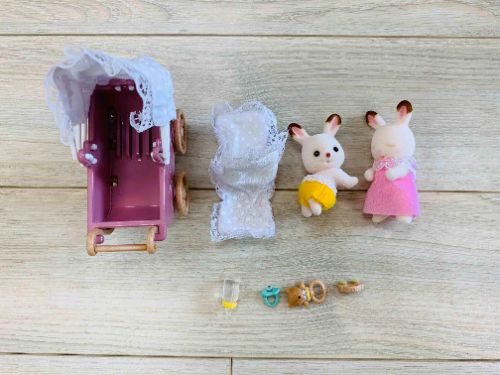 B-82 (유아) 토끼 쌍둥이 유모차