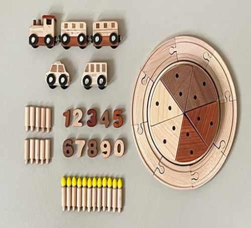 원목 케이크 기차놀이