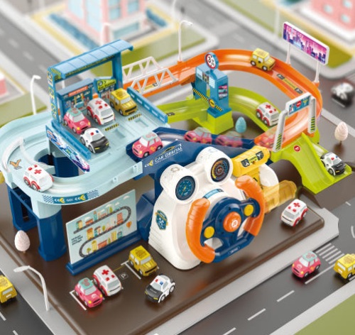 고고레이서 핸들 레일 트랙 자동차