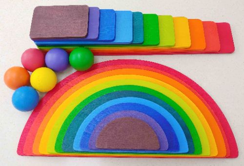 C-90 발도르프 무지개스텝블럭