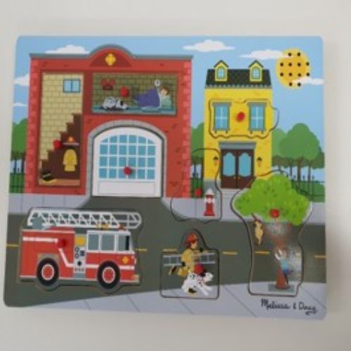 E-56 (유아) 소방서 사운드 꼭지퍼즐