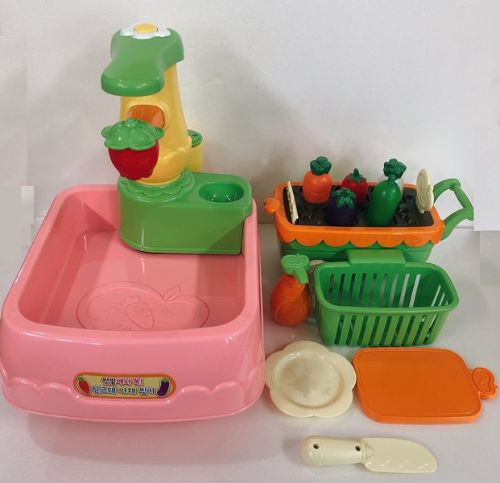 콩순이 야채씻기