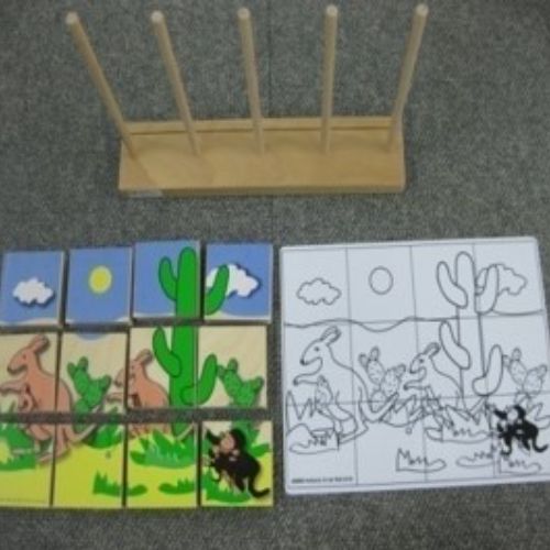 E-9 세우기 퍼즐 (캥거루)