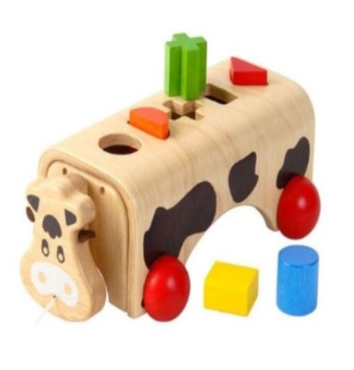 블럭 먹는 송아지