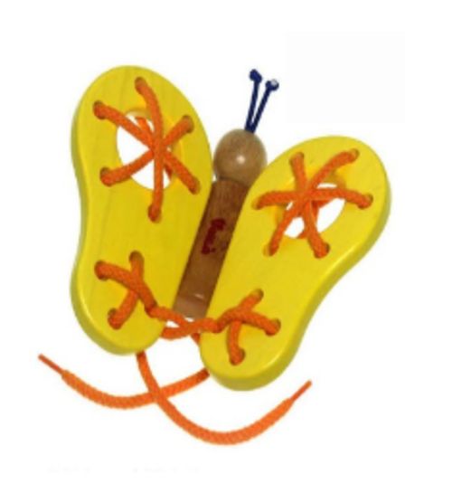 나비 실꿰기(노랑)+신발끈끼우기