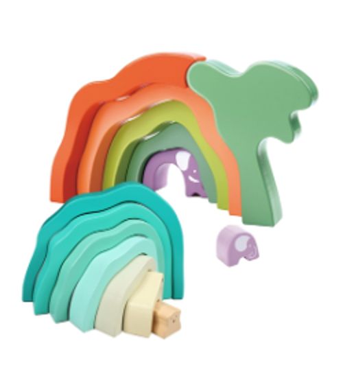 코끼리북극곰 발도로프 무지개 세트