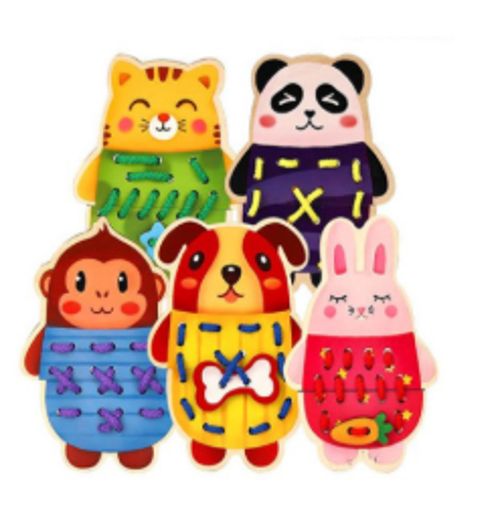 동물실꿰기+원목나사끼우기