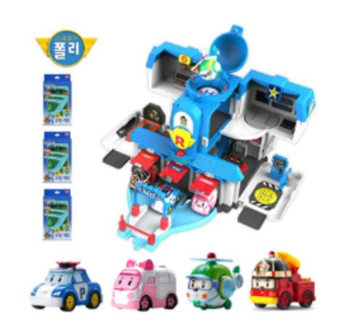 로보카폴리 열리는 구조본부 +다이캐스팅4종